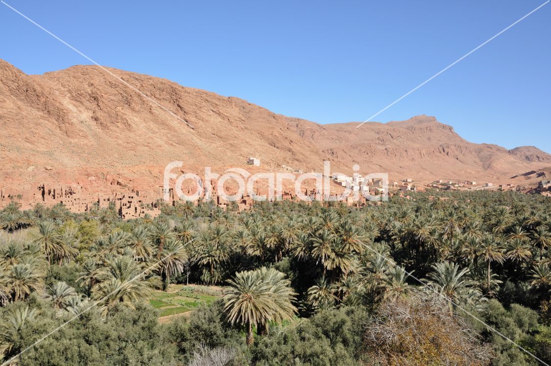 Village in Draa Valey, Morocco Africa