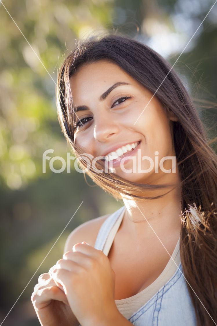 Beautiful Mixed Race Young Woman