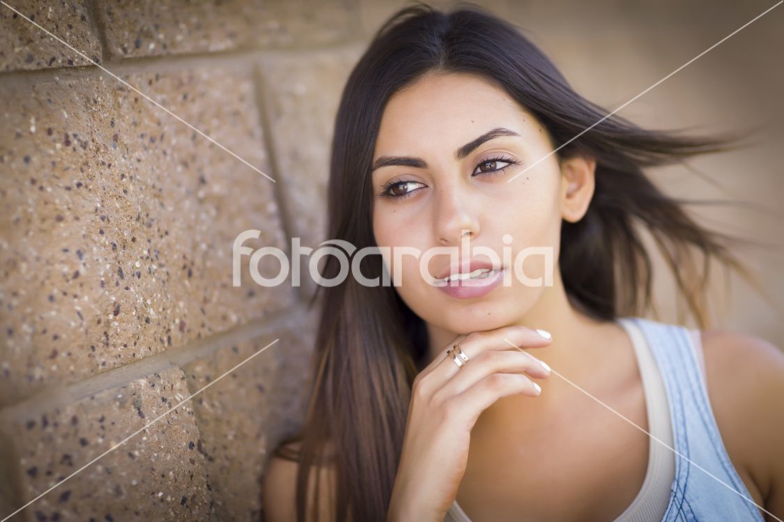 Beautiful Mixed Race Young Woman