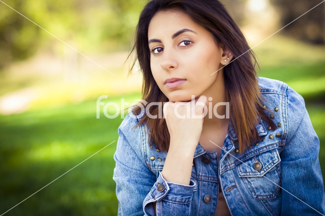 Beautiful Mixed Race Young Woman