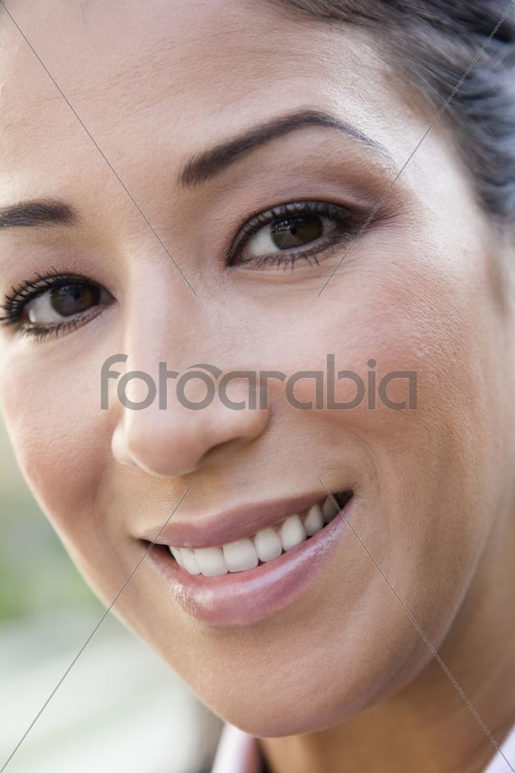 Portrait of woman smiling to camera