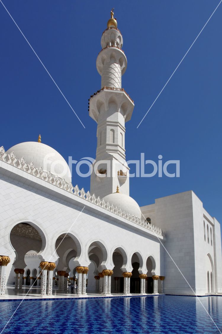 Sheikh Zayed mosque in Abu Dhabi, United Arab Emirates, Middle East