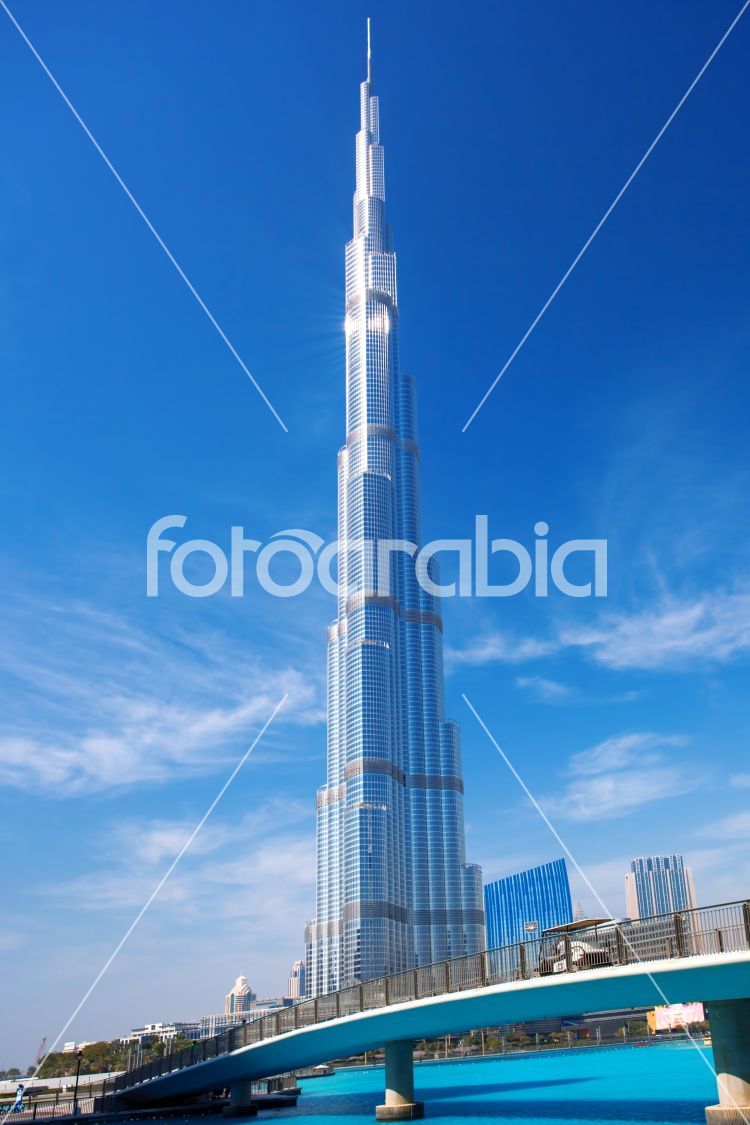 Burj Khalifa tower, tallest building in the world in Dubai, UAE