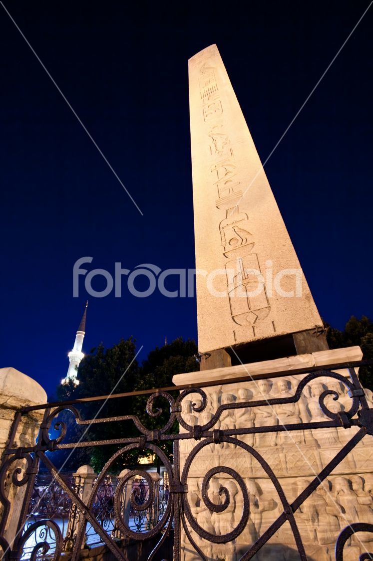 Obelisk and The Blue Mosque Minaret