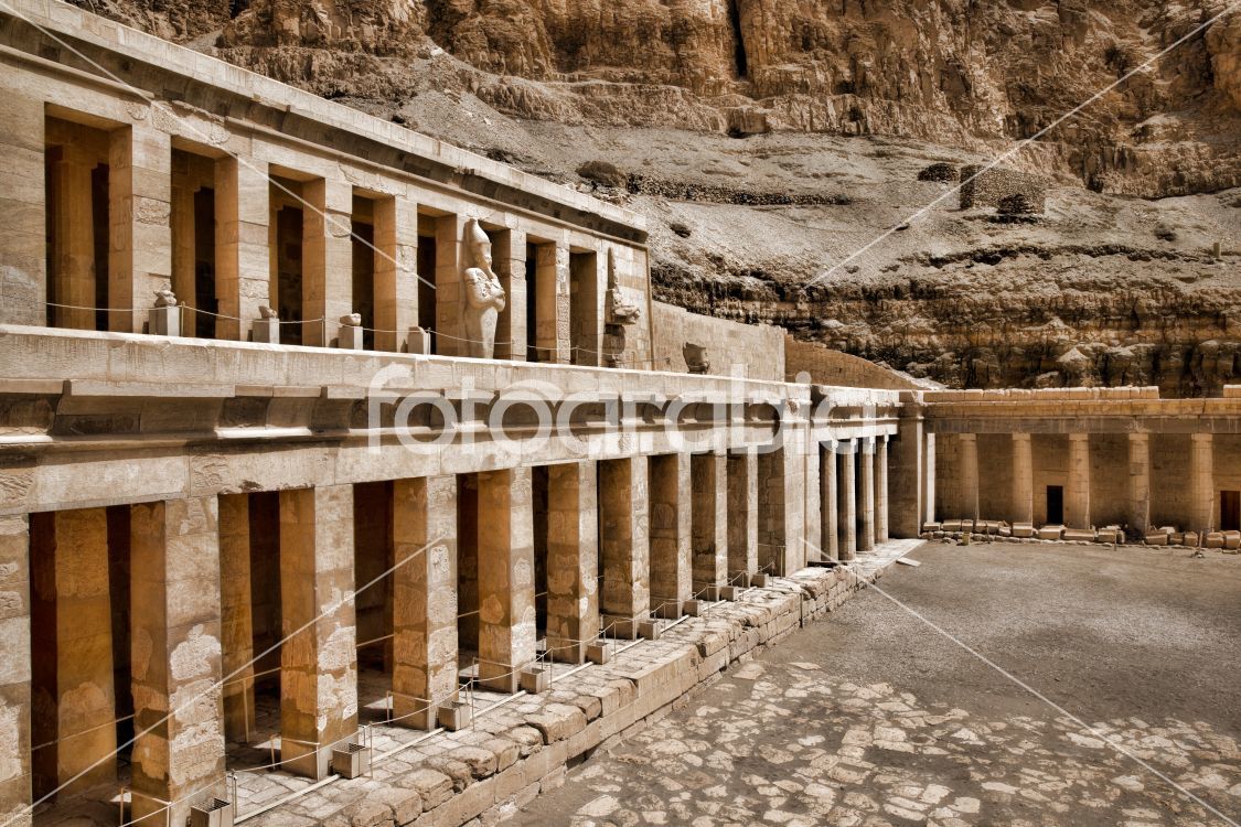 The temple of Hatshepsut near Luxor in Egypt