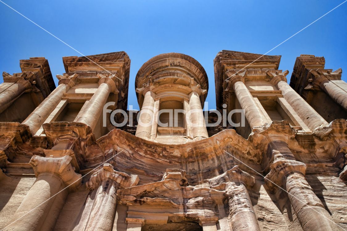Ancient temple in Petra, Jordan
