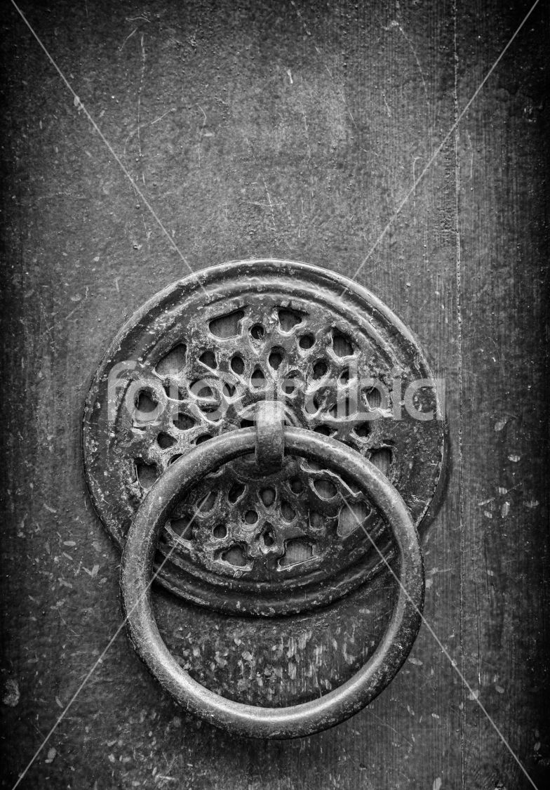 Worn mosque door-knocker